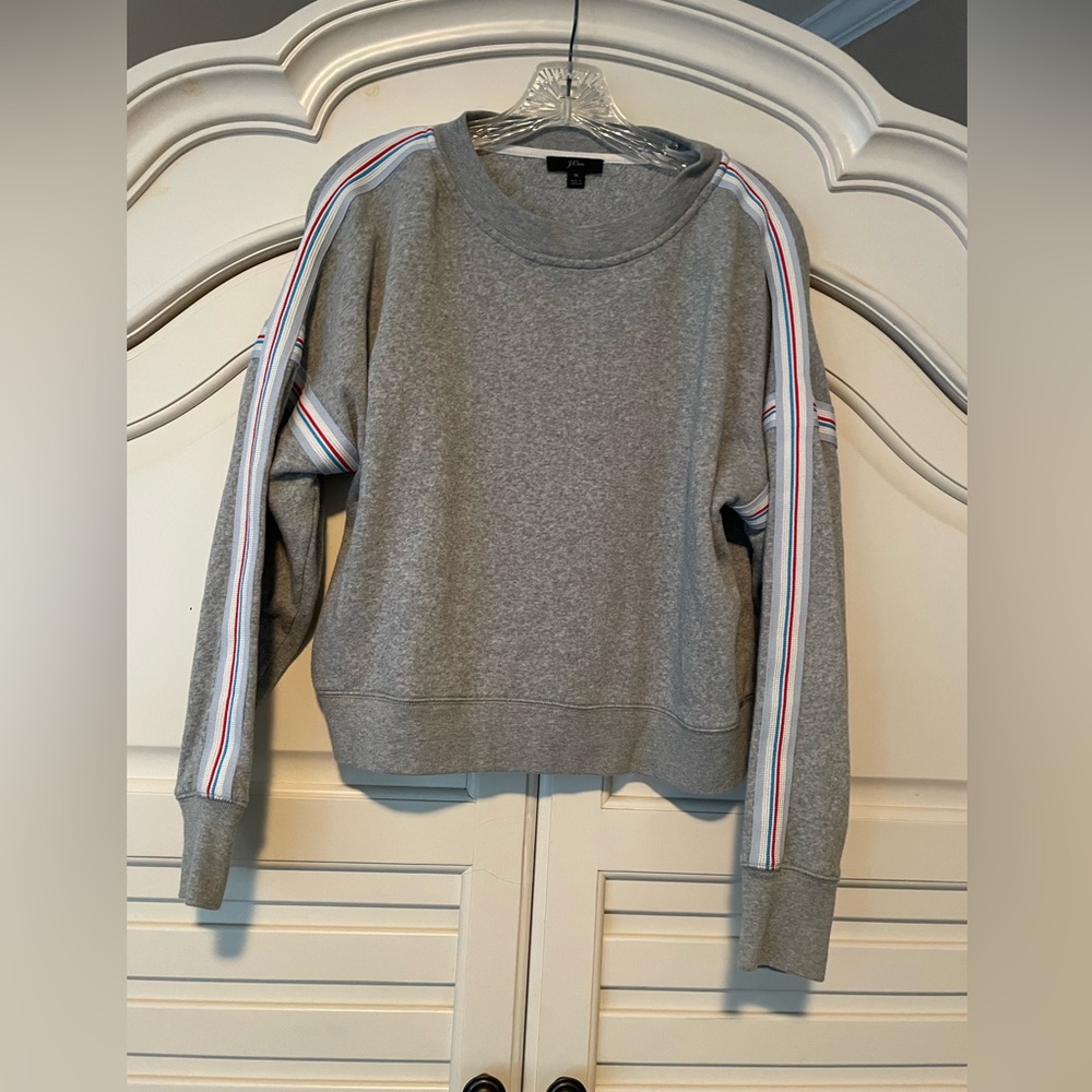 J Crew sweatshirt with ribbon trim